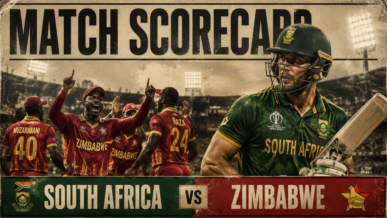 South Africa National Cricket Team Vs Zimbabwe National Cricket Team Match Scorecard