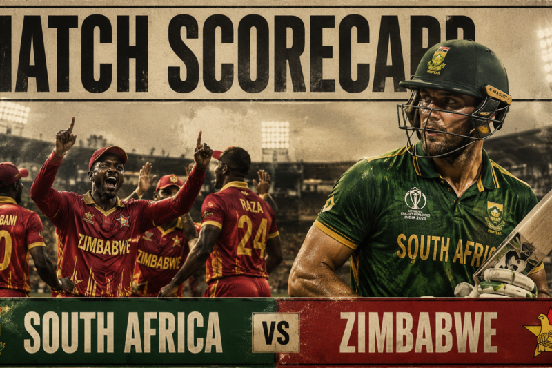 South Africa National Cricket Team Vs Zimbabwe National Cricket Team Match Scorecard
