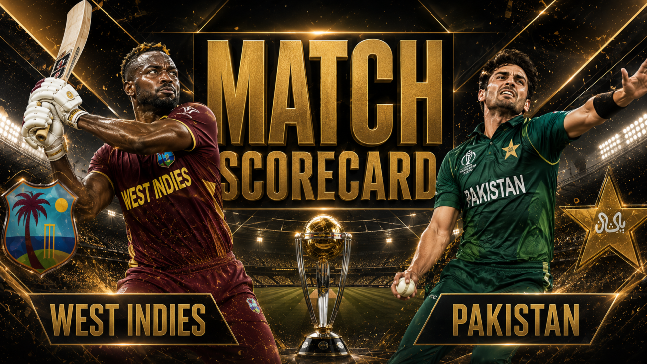 West Indies Cricket Team Vs Pakistan National Cricket Team Match Scorecard