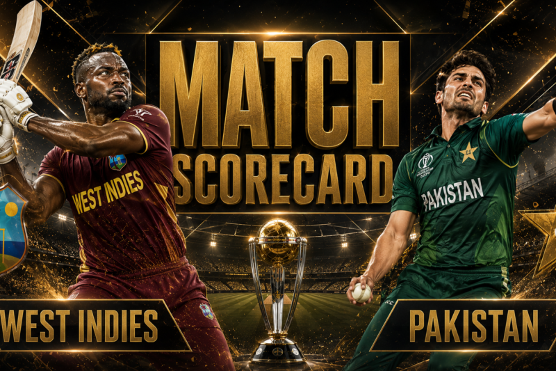 West Indies Cricket Team Vs Pakistan National Cricket Team Match Scorecard
