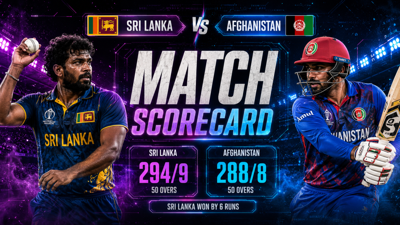 Sri Lanka National Cricket Team Vs Afghanistan National Cricket Team Match Scorecard